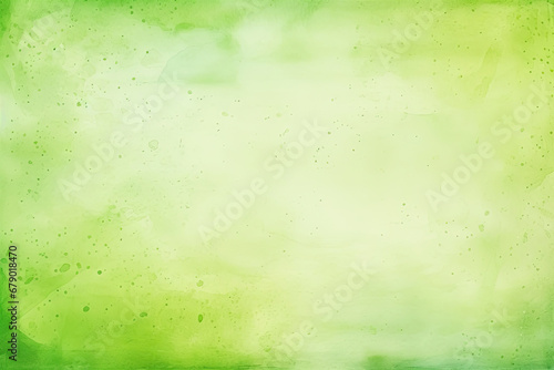 Green watercolor painted paper, a backdrop for vintage and retro designs photo