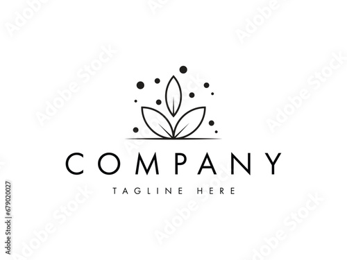 creative nature leaf eco logo design