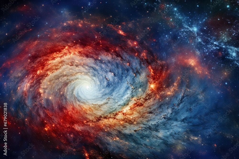 View of the Spiral Galaxy as Seen from the Depths of Space.