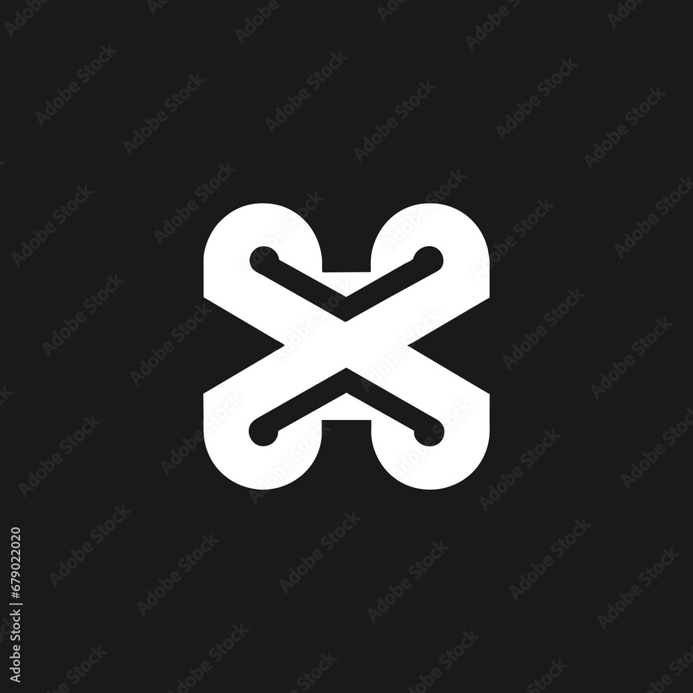 Simple and modern letter H logo design for branding on black background Simple and modern letter H logo design for branding on black background