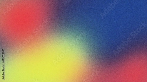 red blue yellow abstract grainy gradient background with noise texture for header poster banner backdrop design