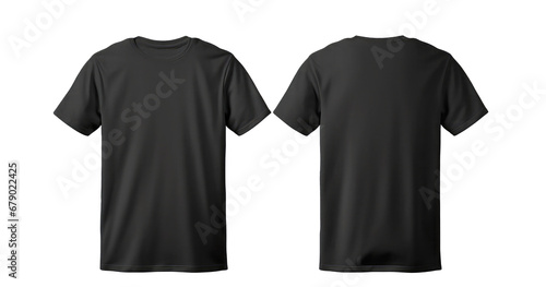 set of color view t-shirt isolated on white photo