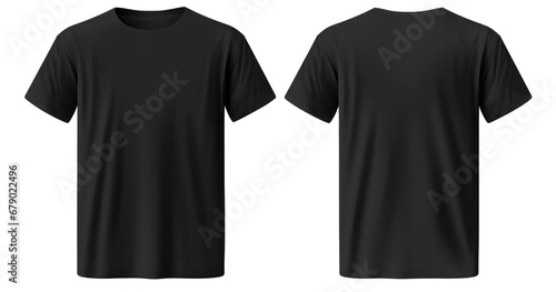 set of color view t-shirt isolated on white