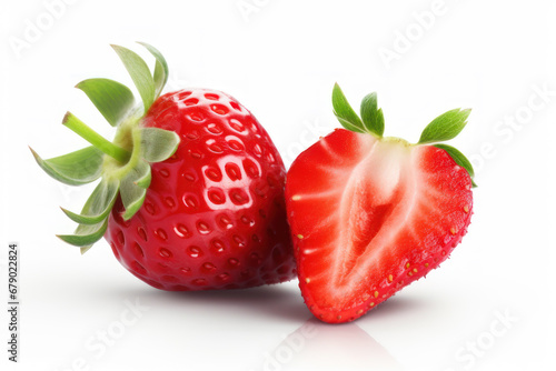 Strawberry fruit isolated on white background