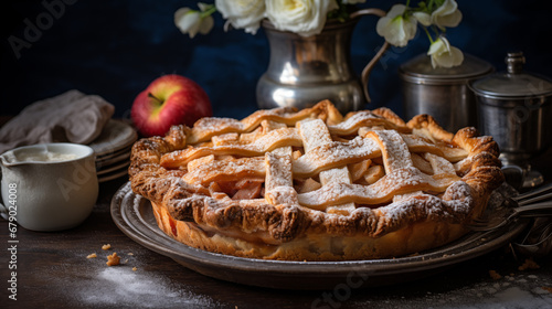 Classic Apple Pie - Timeless Dessert Delight - Generative Ai
