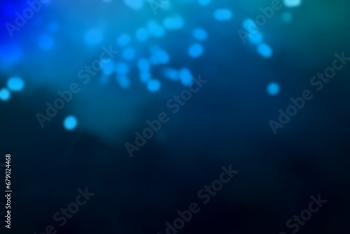 Canvas Print abstrakter blauer Hintergrund mit Bokeh und Textfreiraum