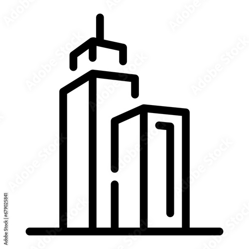 city town Line Icon