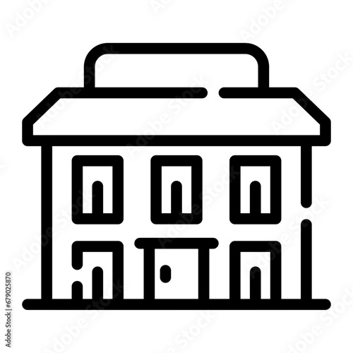 motel Line Icon