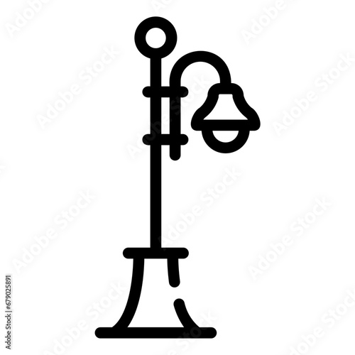 street lamp Line Icon