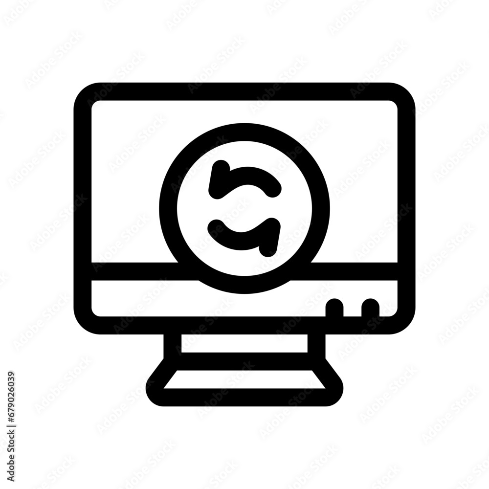 refresh data line icon refresh data line icon