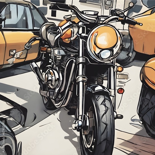 Motorcycle Icon Background Very Cool