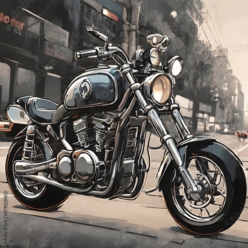 Motorcycle Icon Background Very Cool