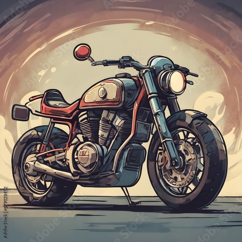 Motorcycle Icon Background Very Cool