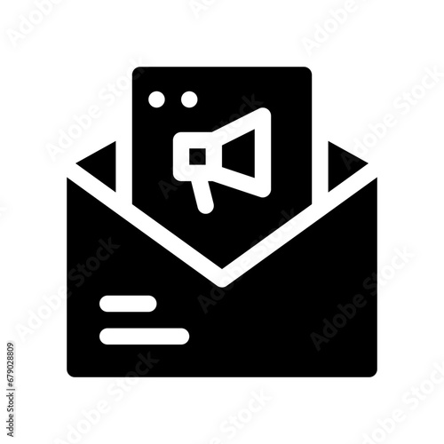newsletter glyph icon