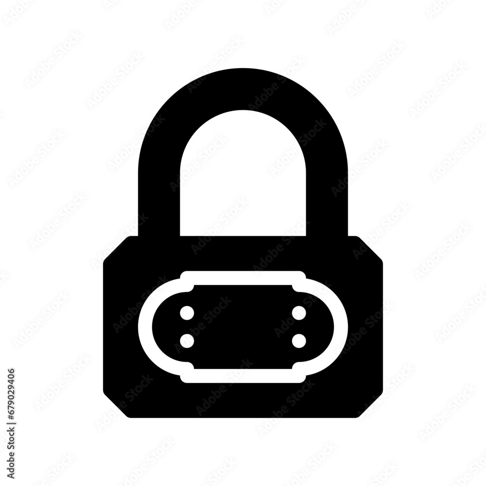 padlock glyph icon padlock glyph icon