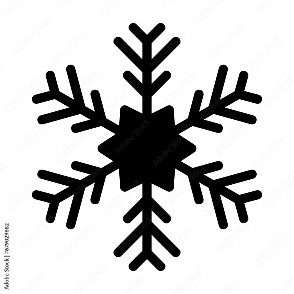 snowflake glyph icon snowflake glyph icon