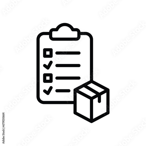 Customs Clearance icon isolate white background vector stock illustration