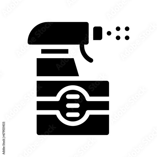 Schilderij op canvas cleaning spray glyph icon