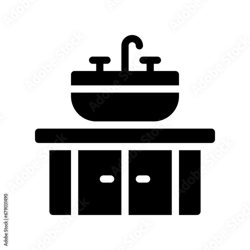 sink glyph icon