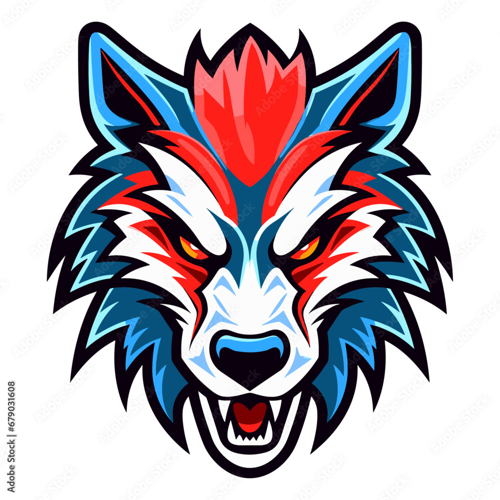 Wolf mascot vector illustration, logo Wolf mascot vector illustration, logo