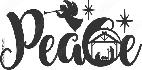 Peace - Nativity Illustration