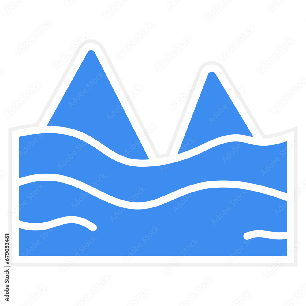 Obraz premium Desert Sand Icon Style