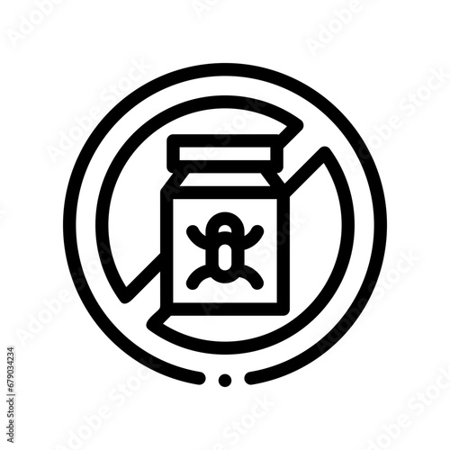 pesticide line icon