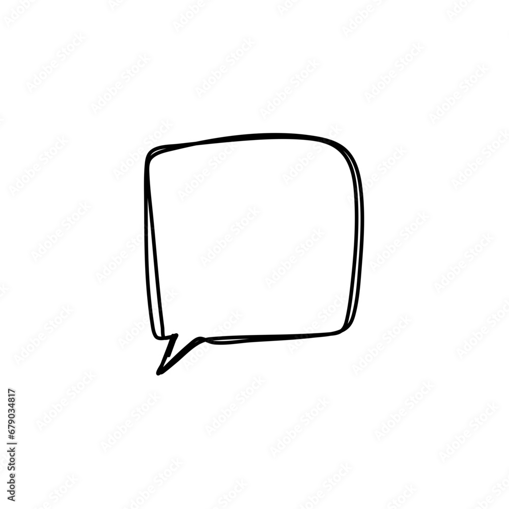 hand drawn speech bubbles. Vector illustration hand drawn speech bubbles. Vector illustration