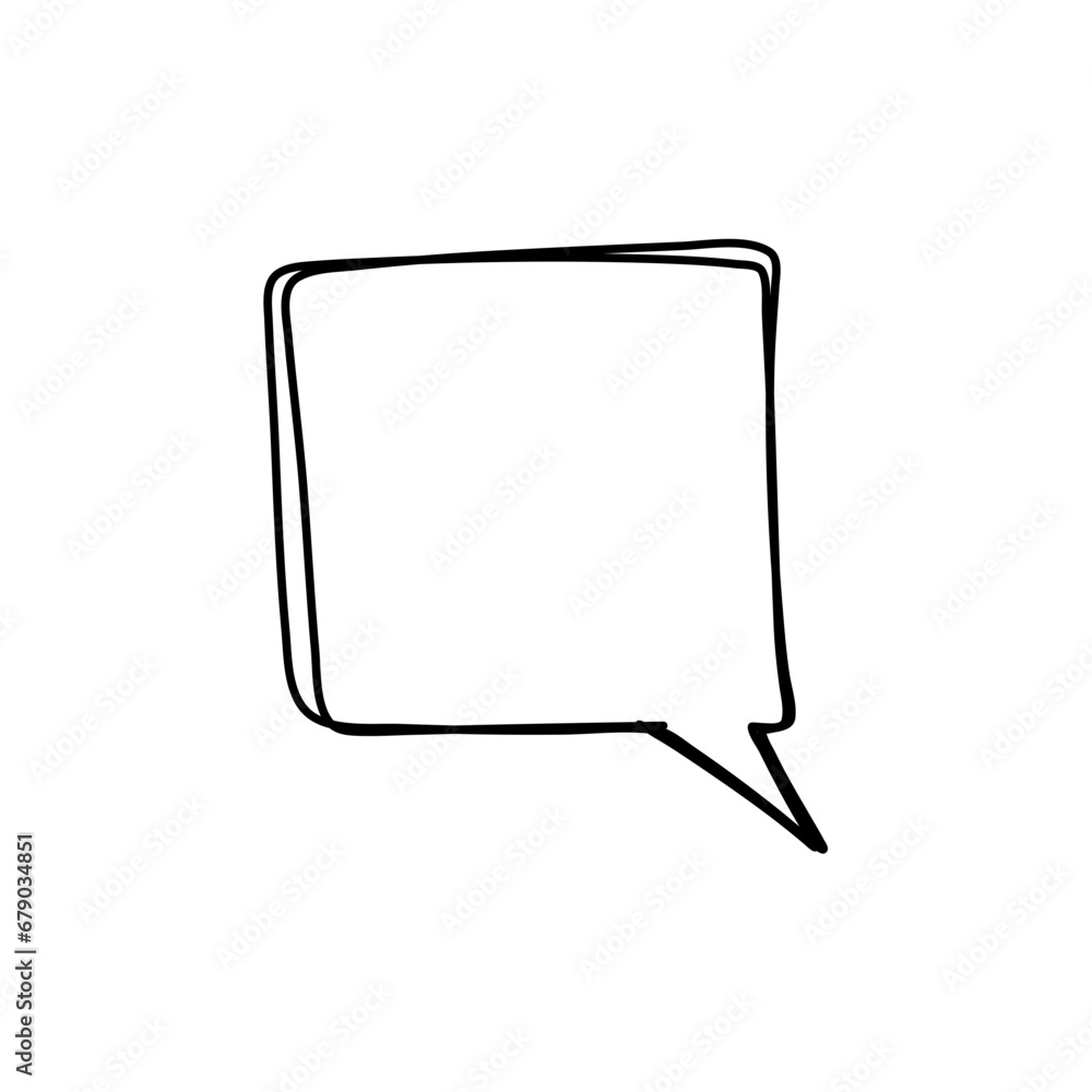 hand drawn speech bubbles. Vector illustration hand drawn speech bubbles. Vector illustration