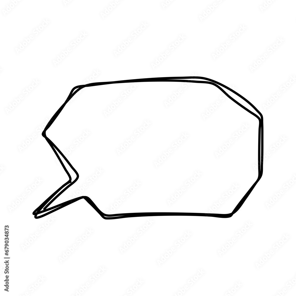 hand drawn speech bubbles. Vector illustration hand drawn speech bubbles. Vector illustration