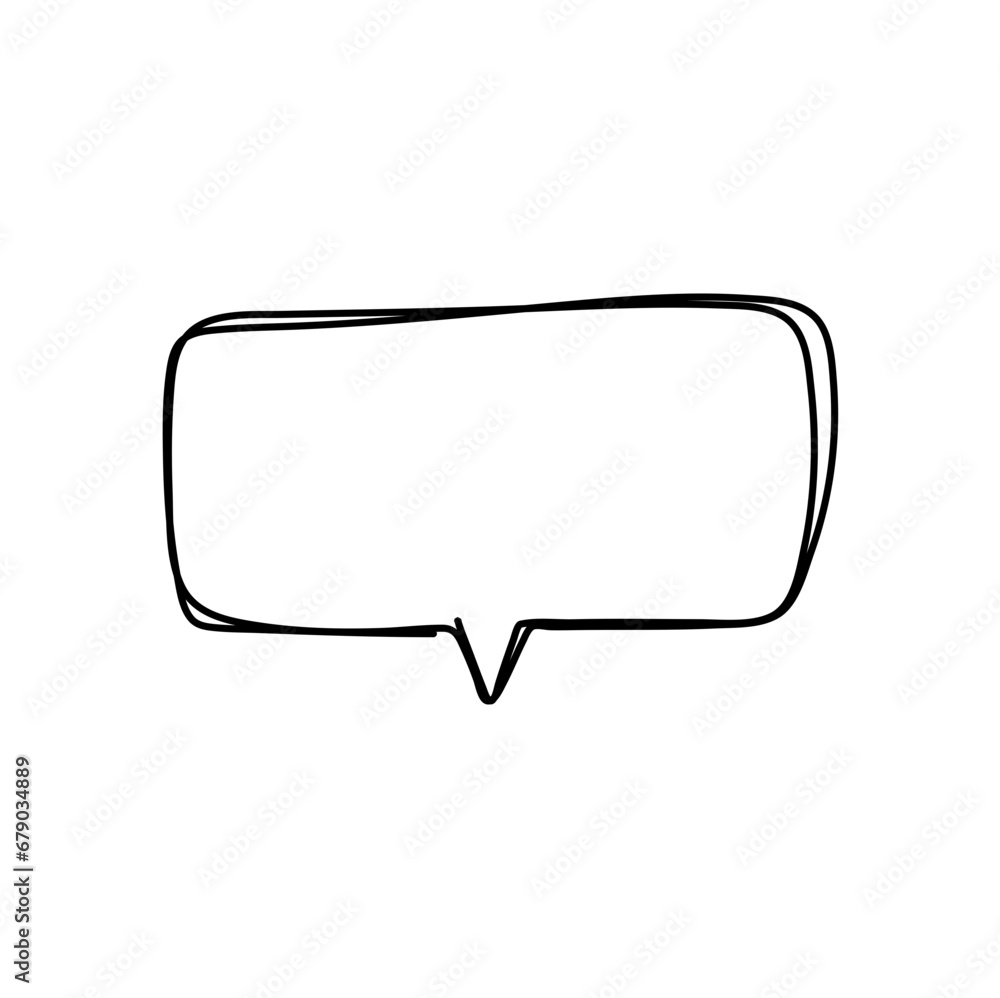 hand drawn speech bubbles. Vector illustration hand drawn speech bubbles. Vector illustration