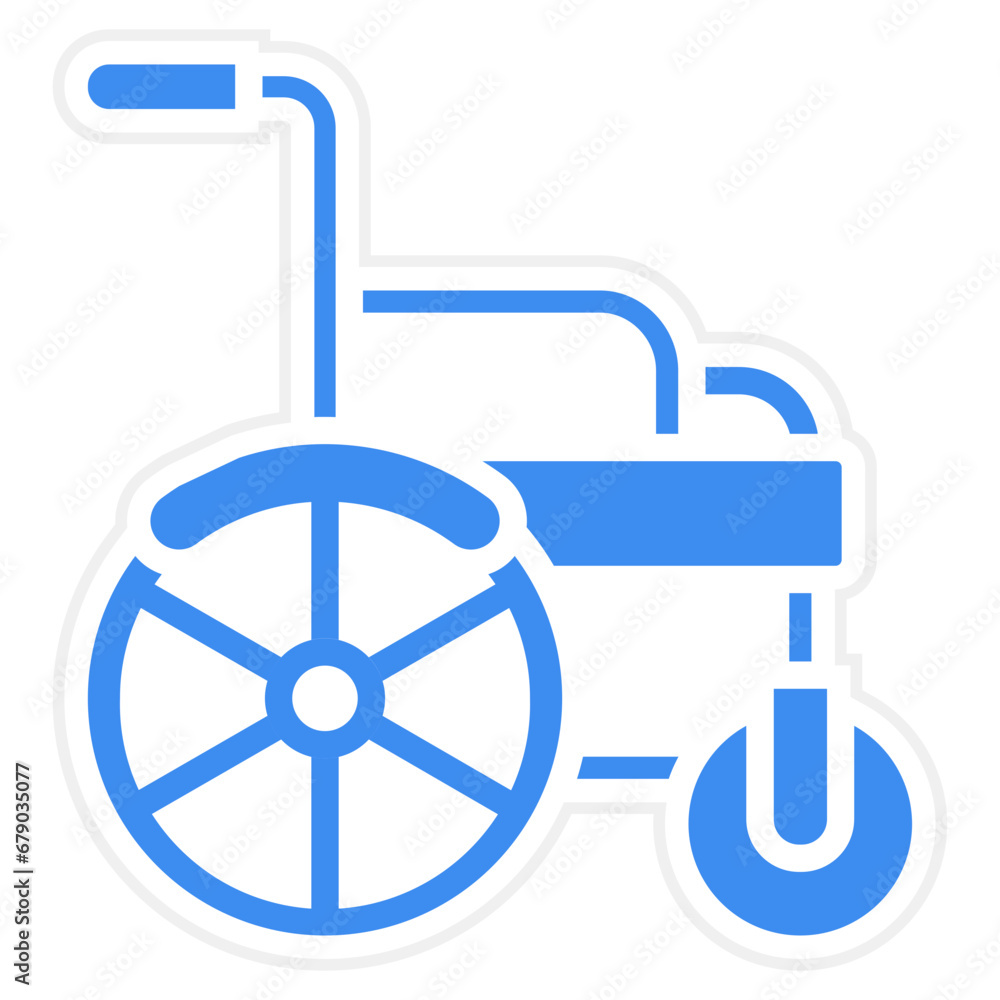 Automatic Wheelchair Icon Style Automatic Wheelchair Icon Style