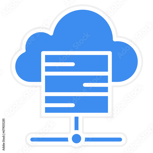 Cloud Storage Icon Style