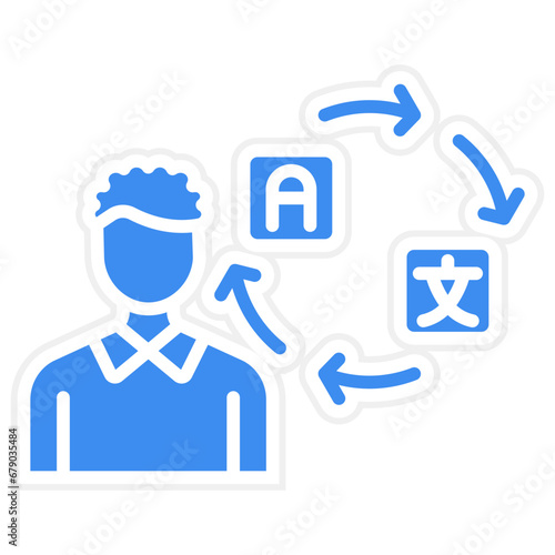 Freelance Translator Icon Style