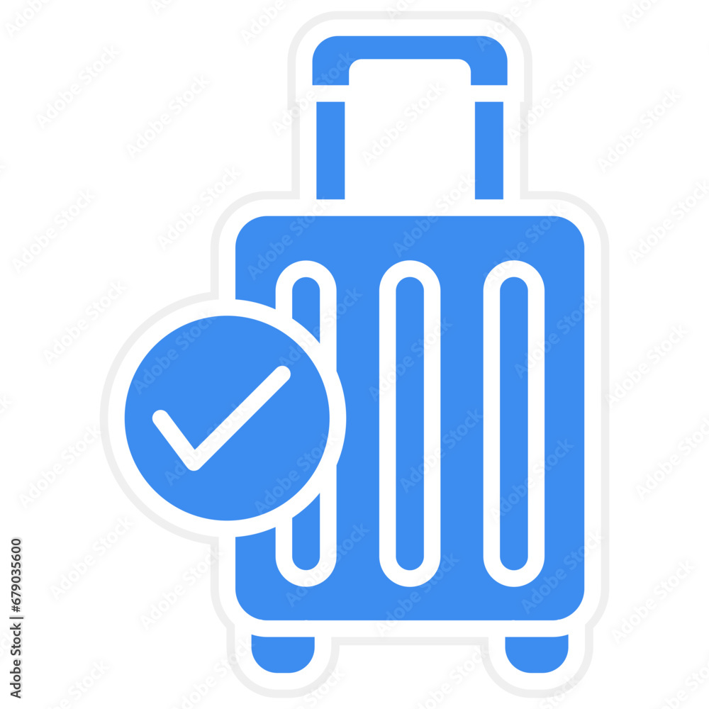 Checked Baggage Icon Style Checked Baggage Icon Style