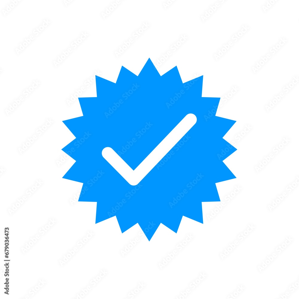 Verified badge profile vector Verified badge profile vector