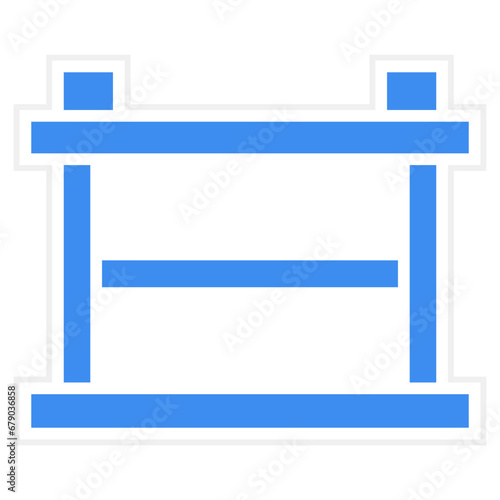 Hurdles Race Icon Style