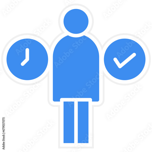 Alone Time Icon Style