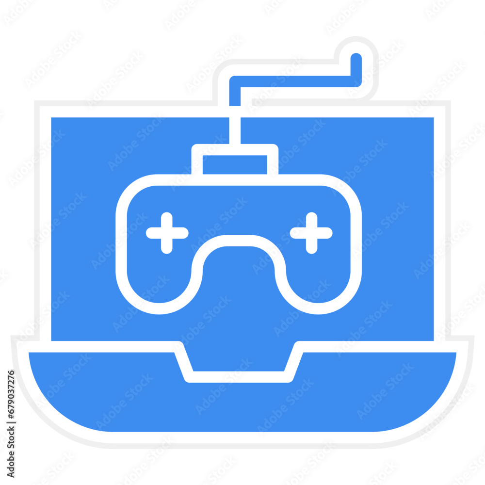 Gaming Laptop Icon Style Gaming Laptop Icon Style
