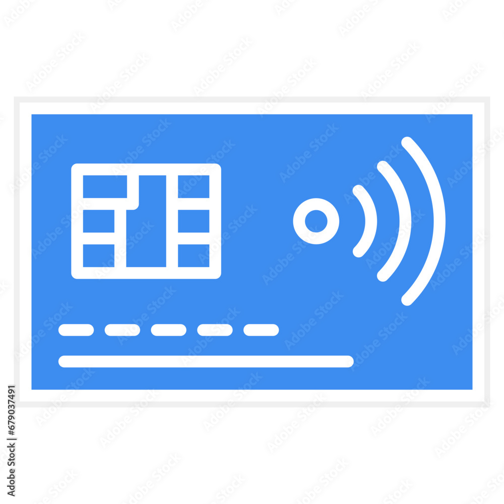 Electronic Credit Card Icon Style