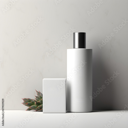 Wallpaper Mural Minimalist Skincare Cream Mockup in th, Lotion Mockup, Serum Mockup,  Torontodigital.ca