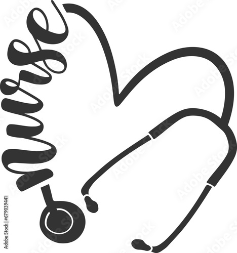 Nurse Heart - Nurse Illustration