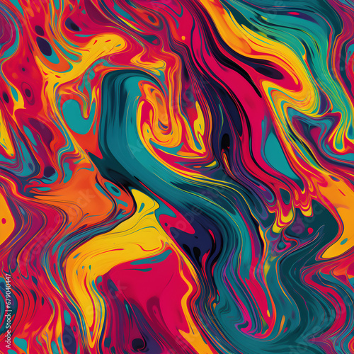seamless abstract colourful flowing vivid paint pattern texture