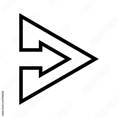 Free Download black line arrows transparent background - GFXLoad