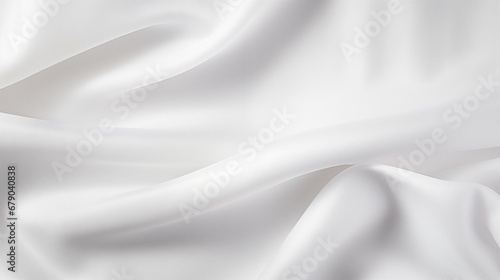 a close up of a white satin fabric