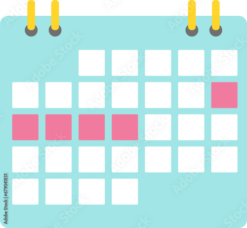 Menstrual cycle illustration