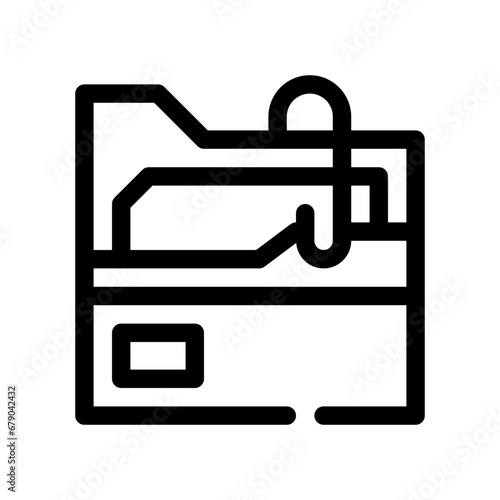 attached file line icon