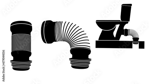 Home Toilet Pipe Toilet Sewage Pipe Connecting Tube Home Toilet Accessory