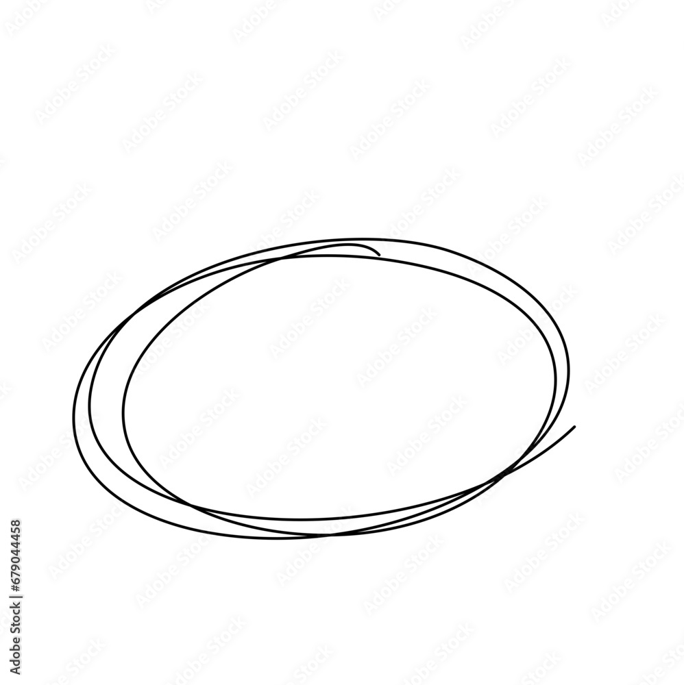 Vector doodle circle frame Vector doodle circle frame