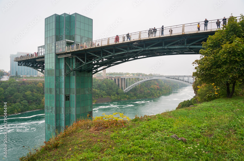 Naklejka premium Niagara River at Niagara Falls State Park in New York State